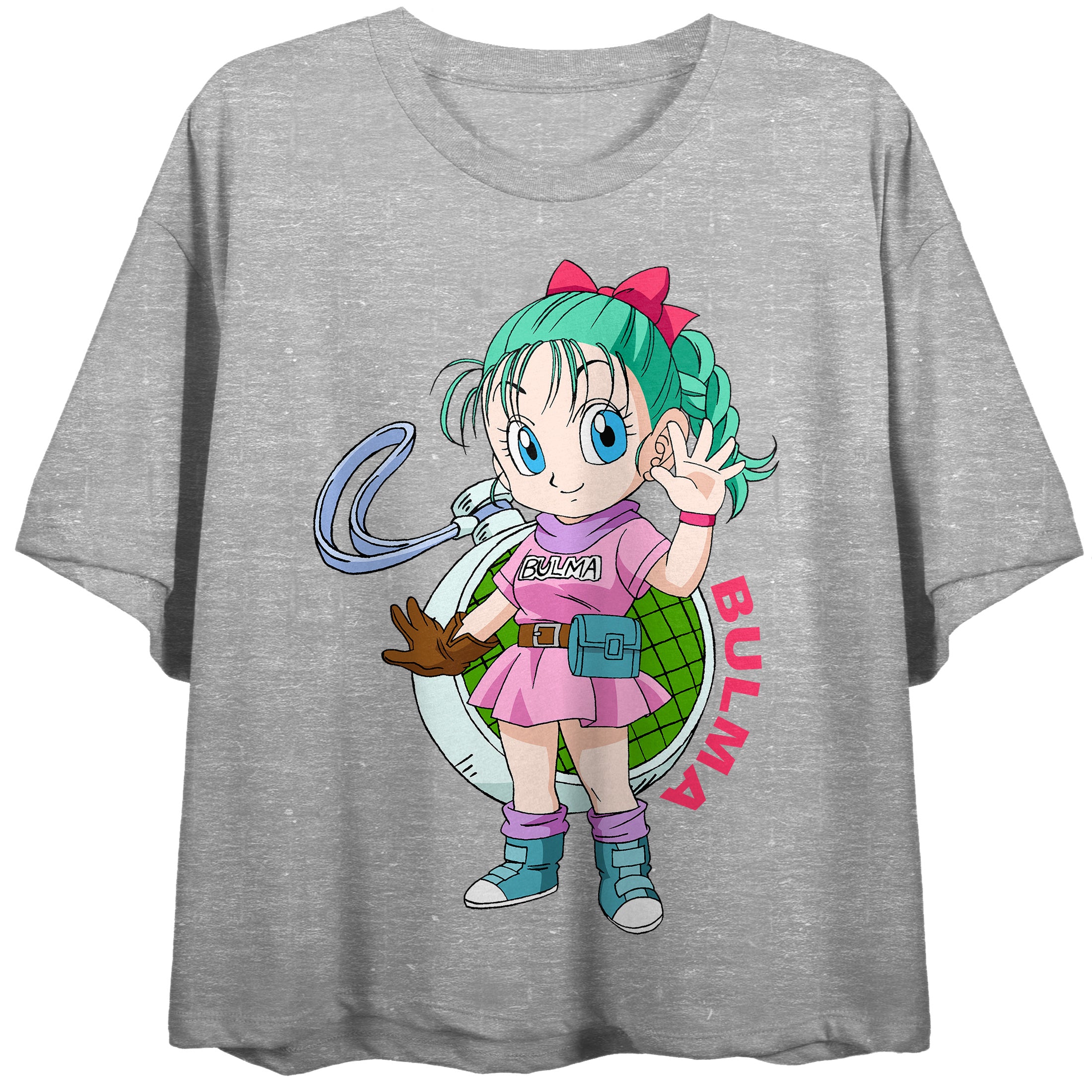 Dragon Ball Classic Bulma on Women's Athletic Heather Crop-