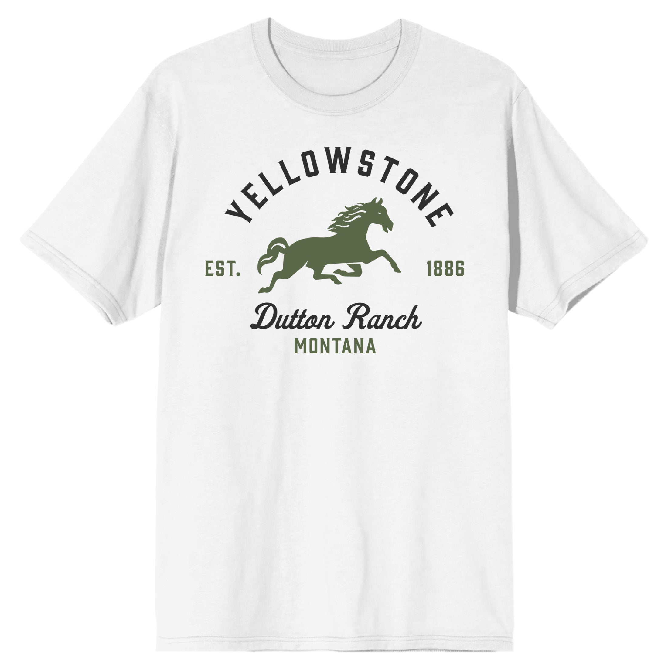 Yellowstone Dutton Ranch Horse Logo Women's White T-shirt