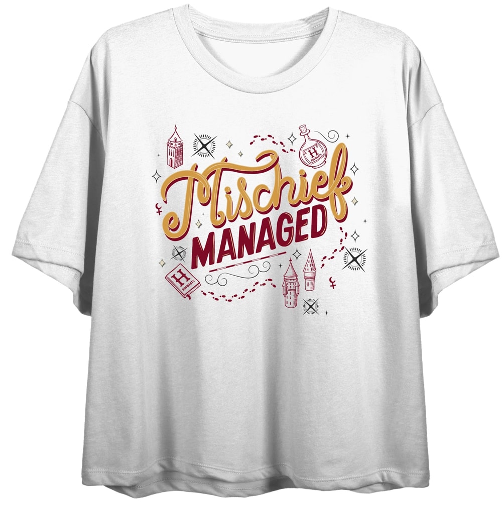 Harry Potter Mischief Managed Women's White Tshirt