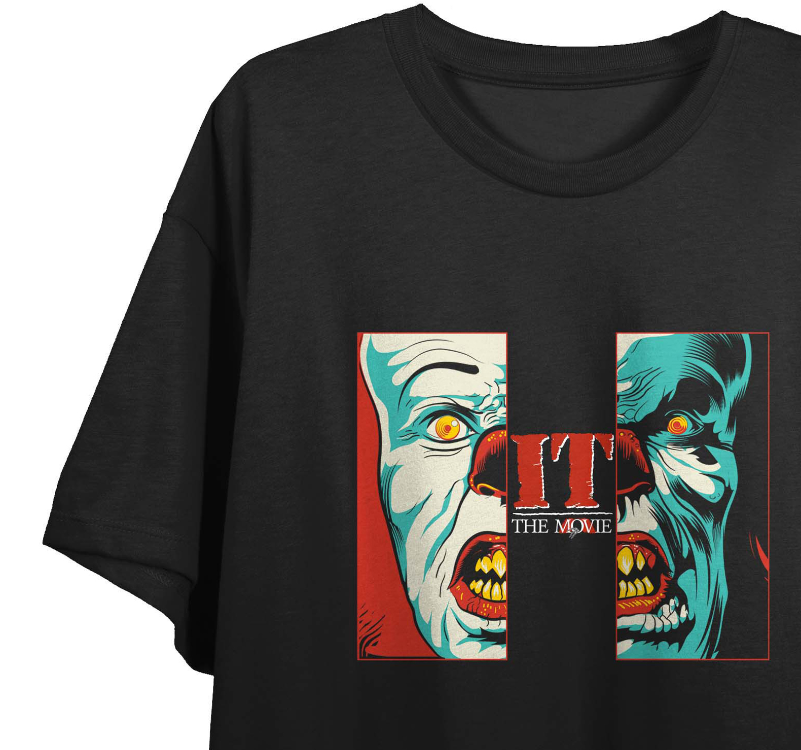 It (1990) Every Nightmare Women's Black Graphic Crop Tee