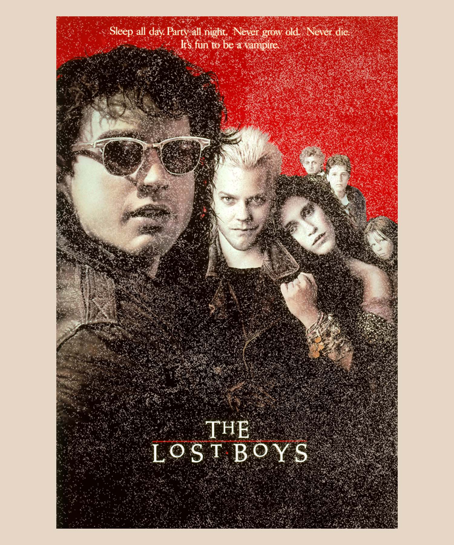 Lost Boys Classic Movie Poster Men's Beige Graphic T-Shirt