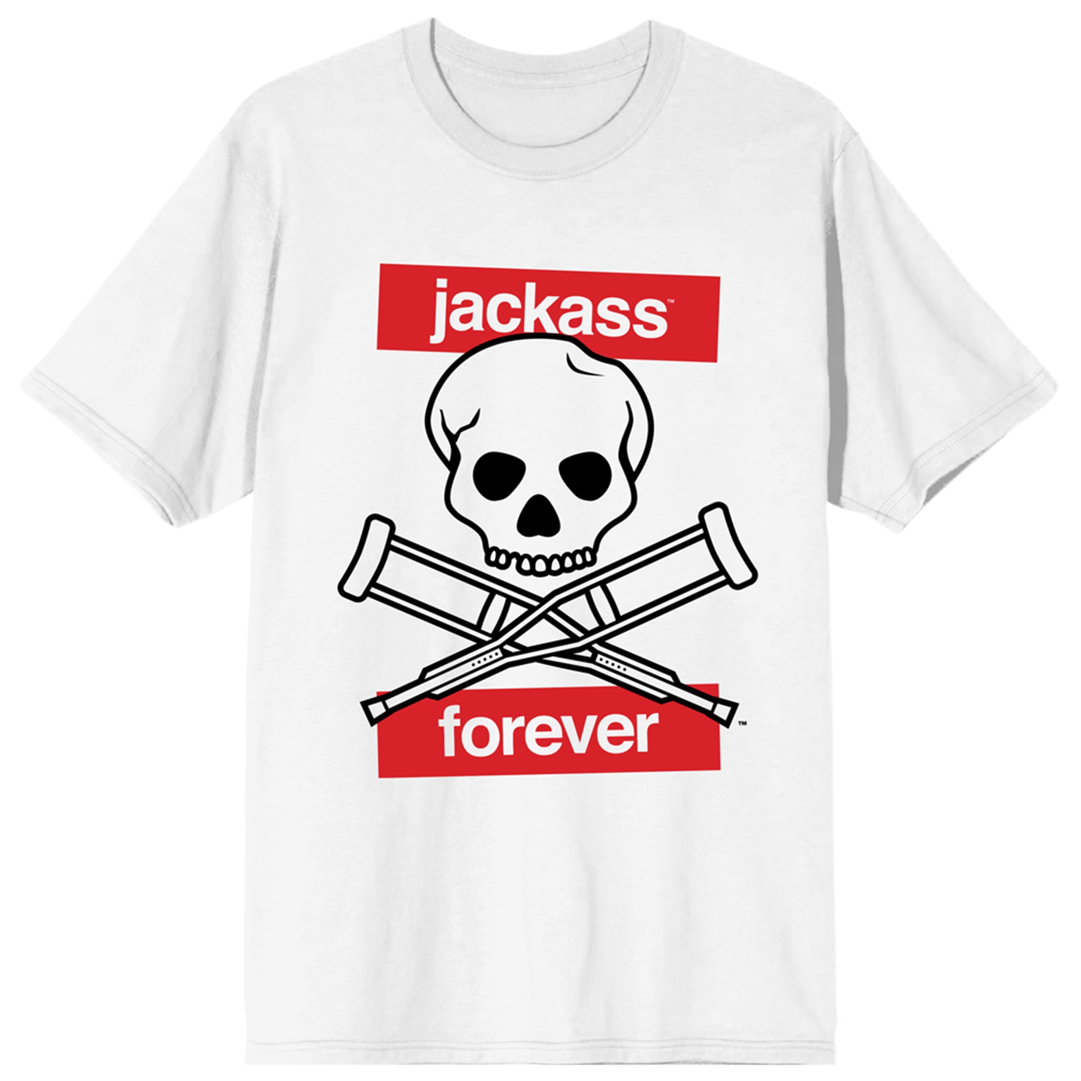 Jackass Forever Key Art Women's White T-Shirt