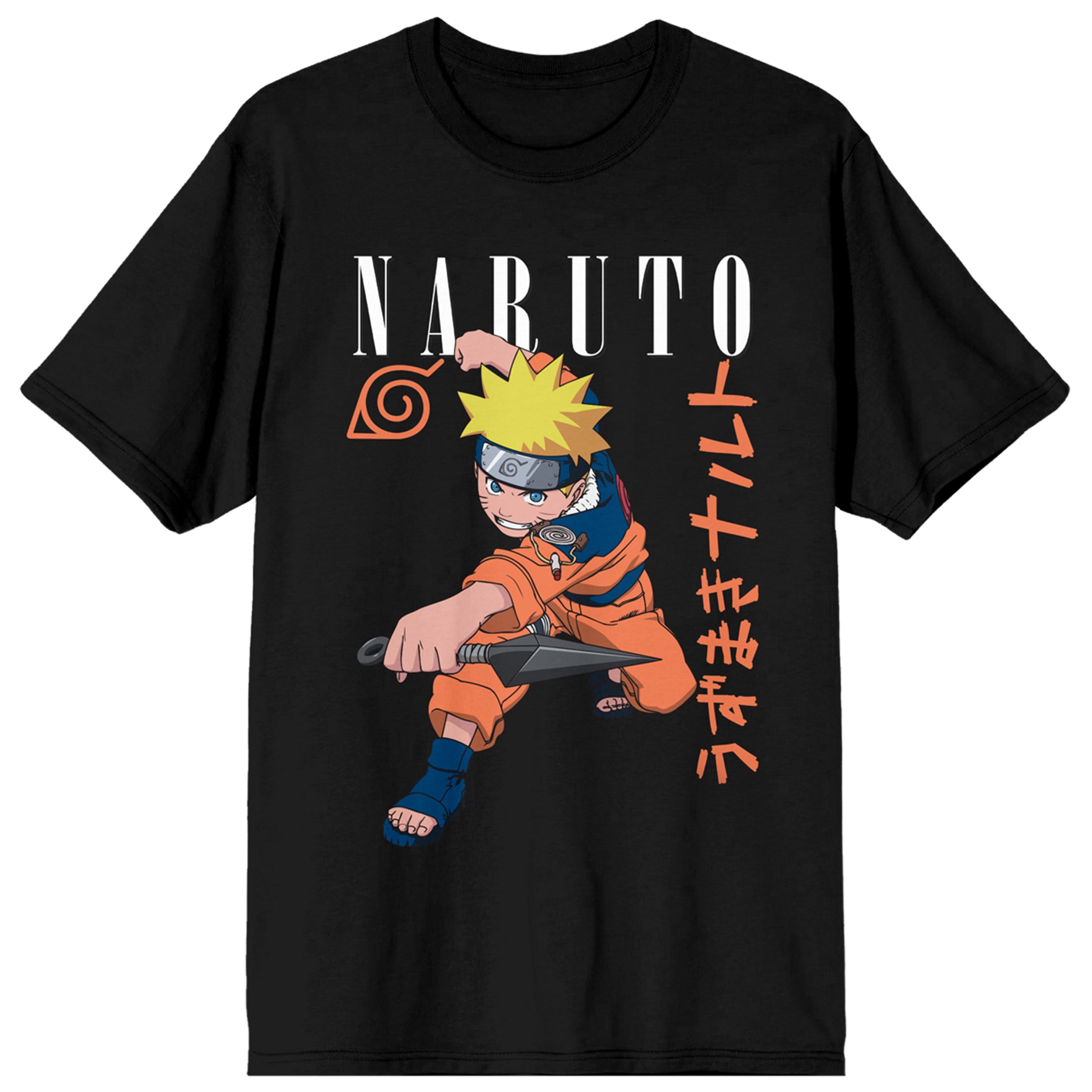 Naruto Classic Character Art Women's Black Graphic Tee