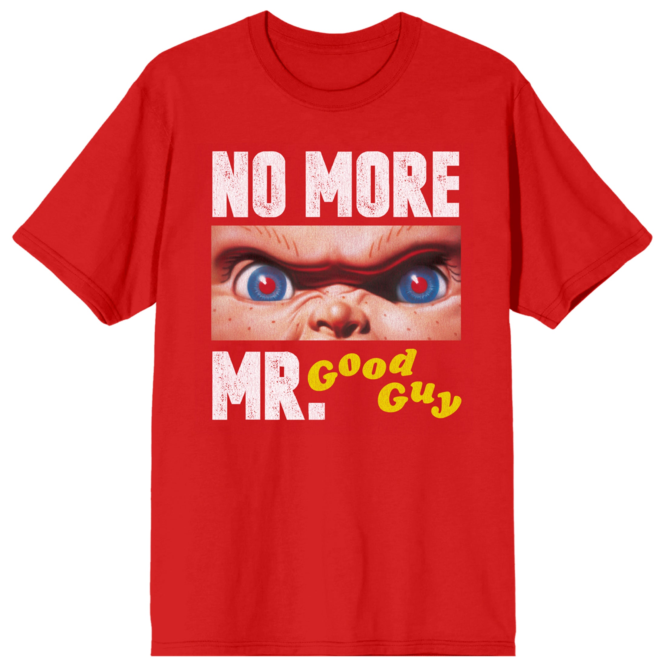 Chucky No More Mr. Good Guy Crew Neck Short Sleeve Red Women's T-shirt