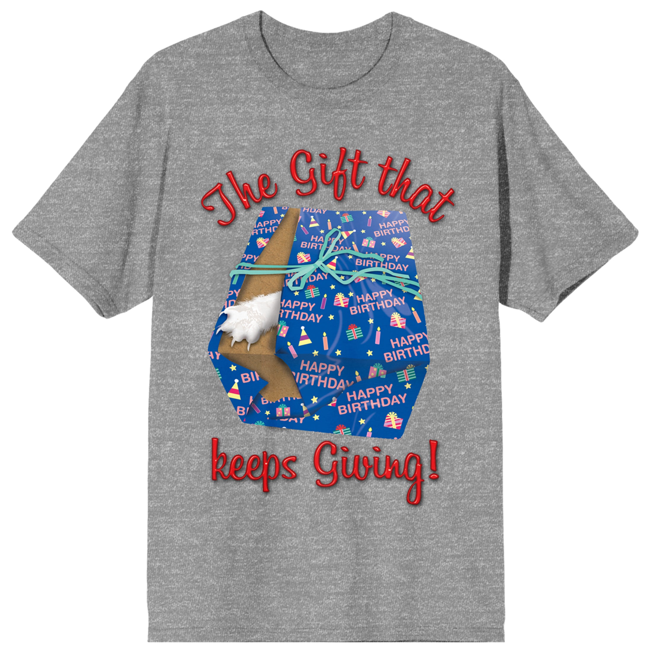 National Lampoon's Christmas Vacation Gift That Keeps Giving Unisex Gray Heather T-shirt