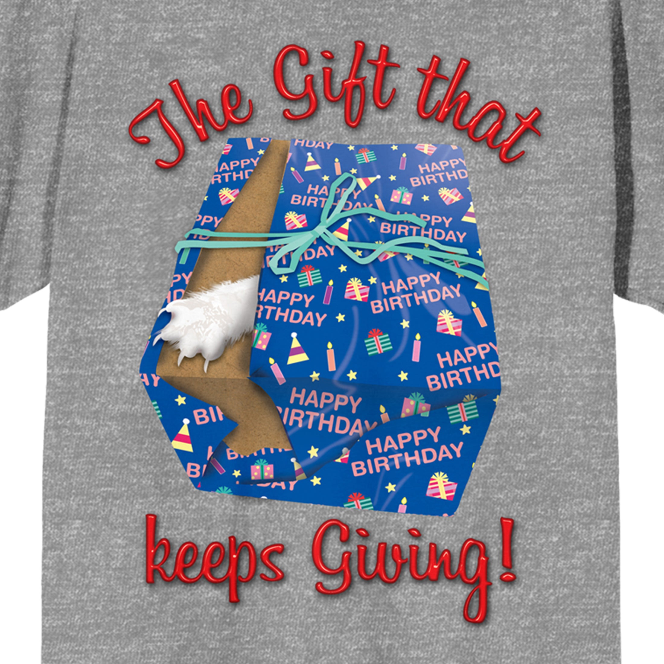 National Lampoon's Christmas Vacation Gift That Keeps Giving Unisex Gray Heather T-shirt