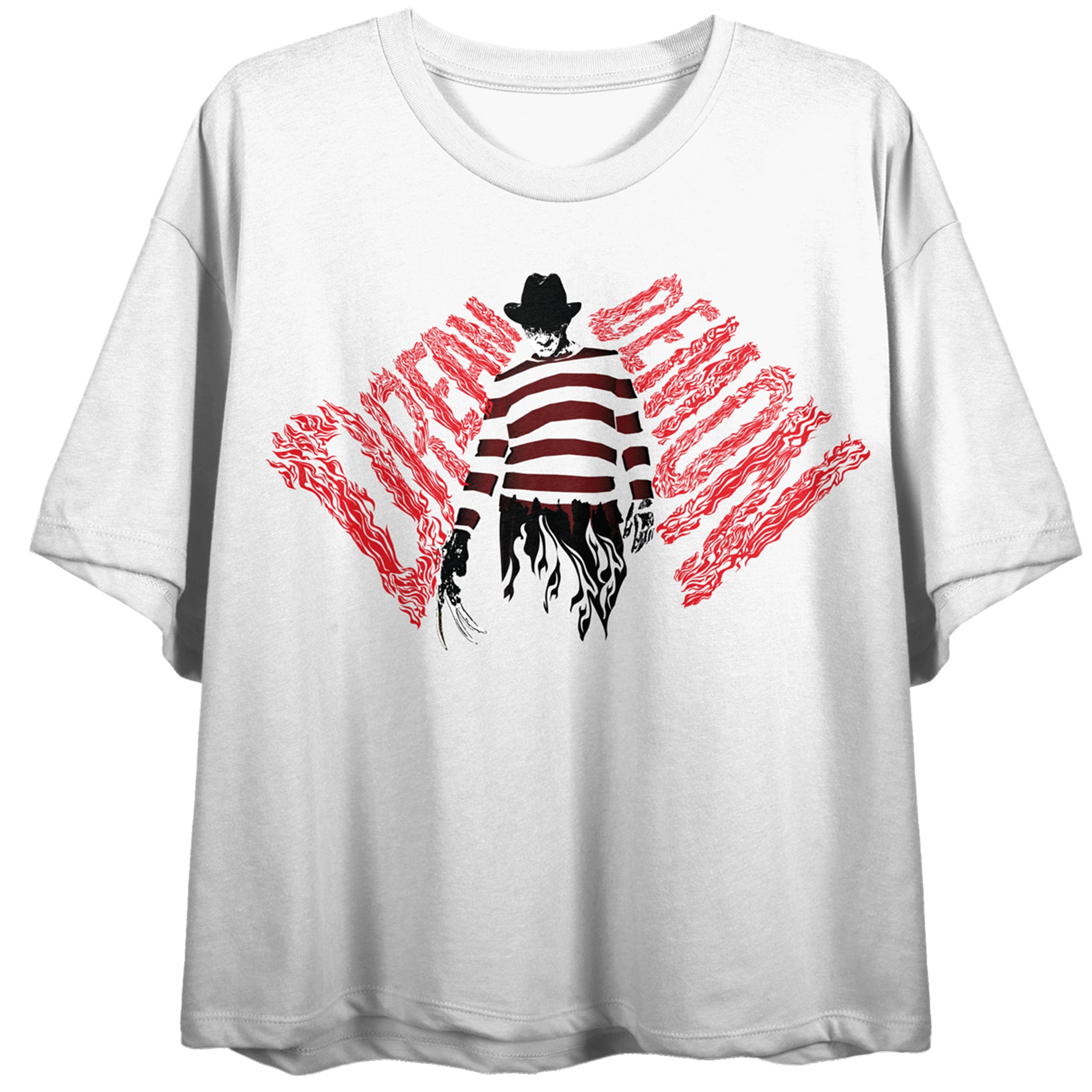 Nightmare On Elm Street Dream Demon Crew Neck Short Sleeve Women's White T-shirt