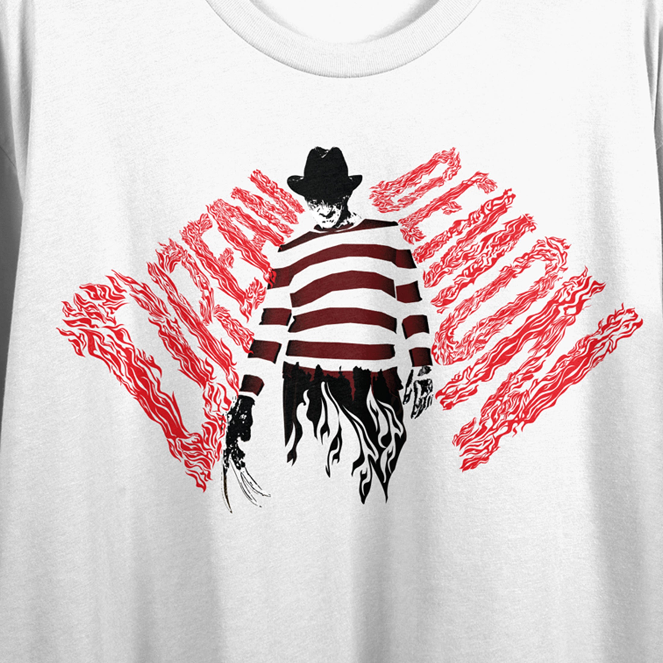 Nightmare On Elm Street Dream Demon Crew Neck Short Sleeve Women's White T-shirt