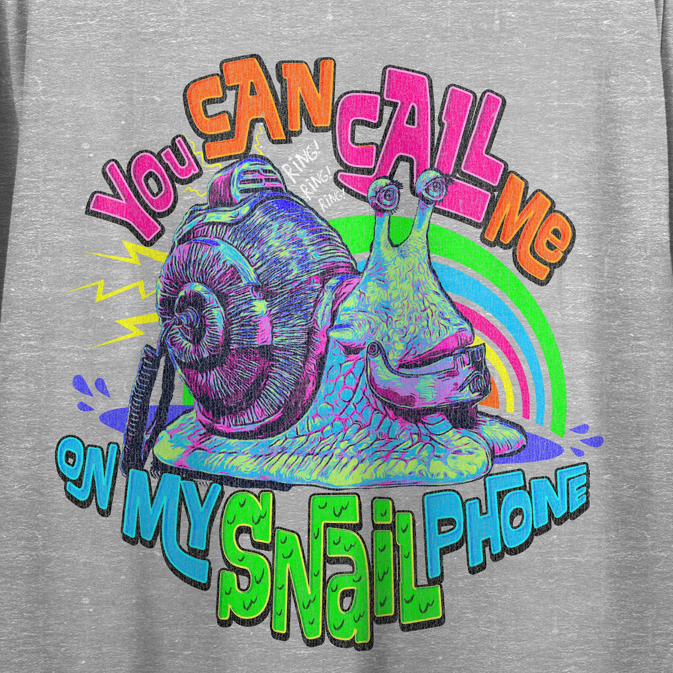 One Piece Live Action You Can Call Me On My Snail Phone Gray Heather Women's Crop Top