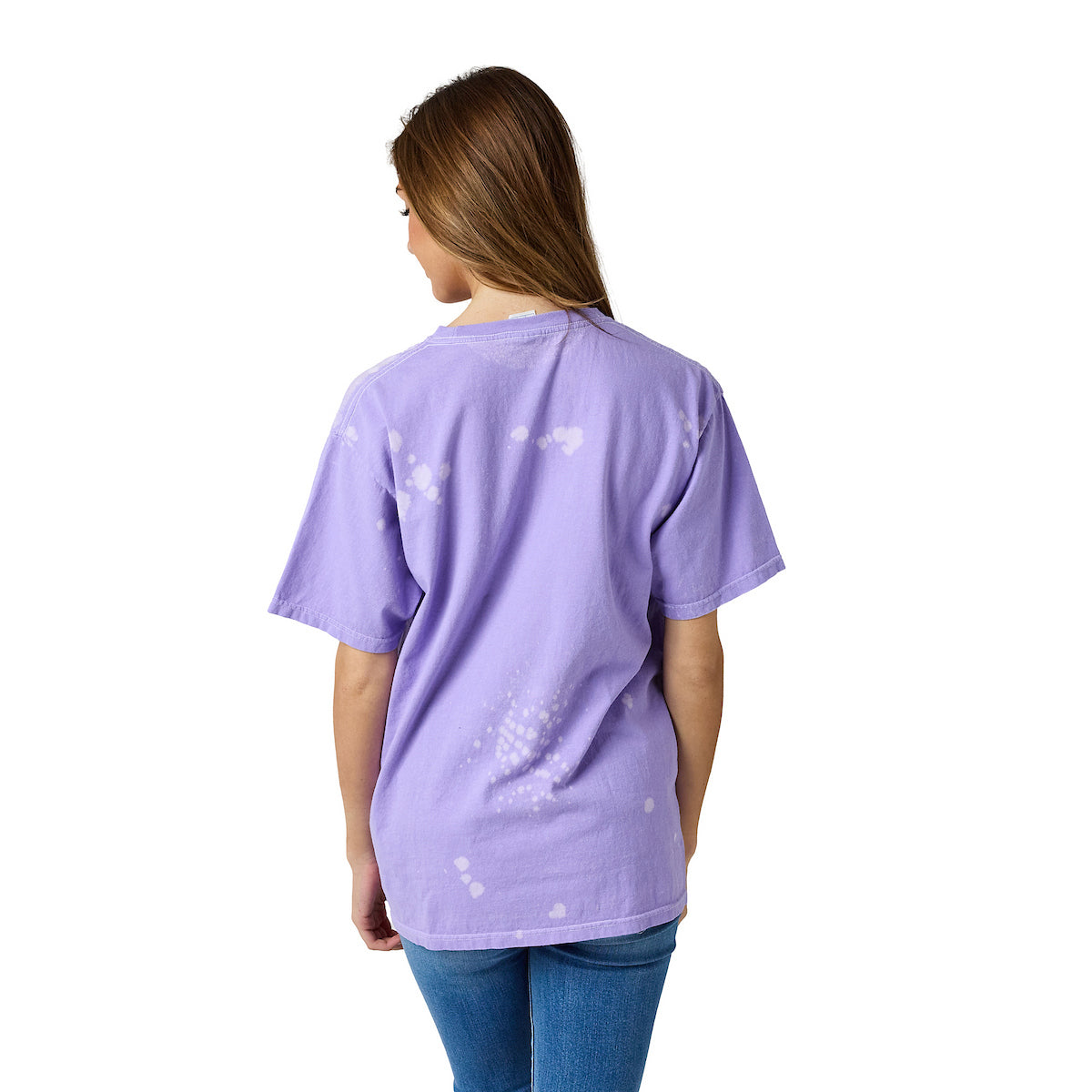 Kirby Stars Floating Women's Purple Crew Neck Short Sleeve T-shirt