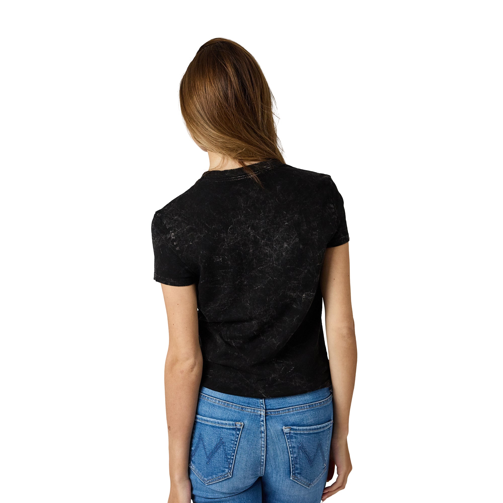 Five Nights At Freddy's Having Fun Yet Women's Black Mineral Wash Crew Neck Short Sleeve T-shirt