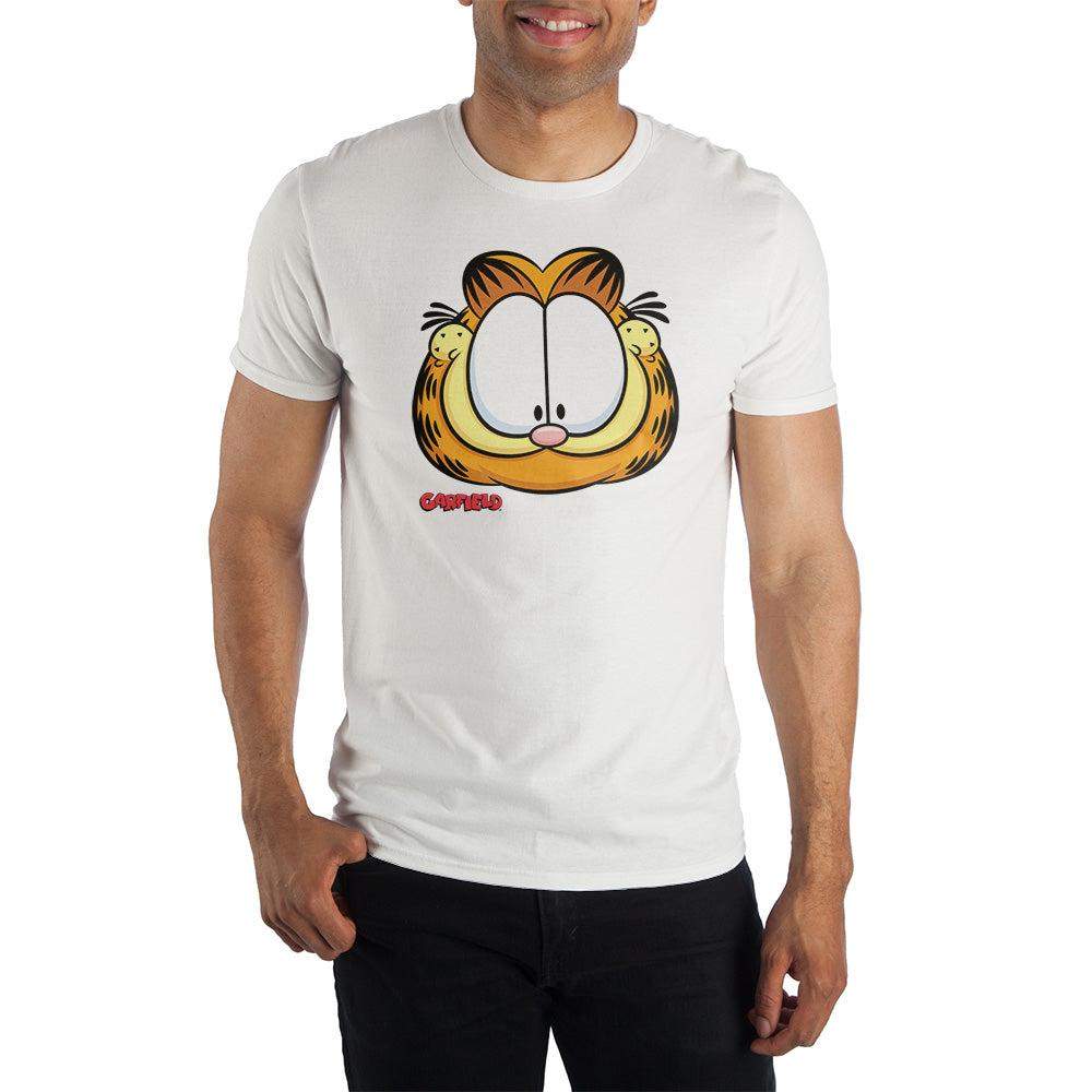 Garfield Classic Cartoon Character White Short Sleeve Tee