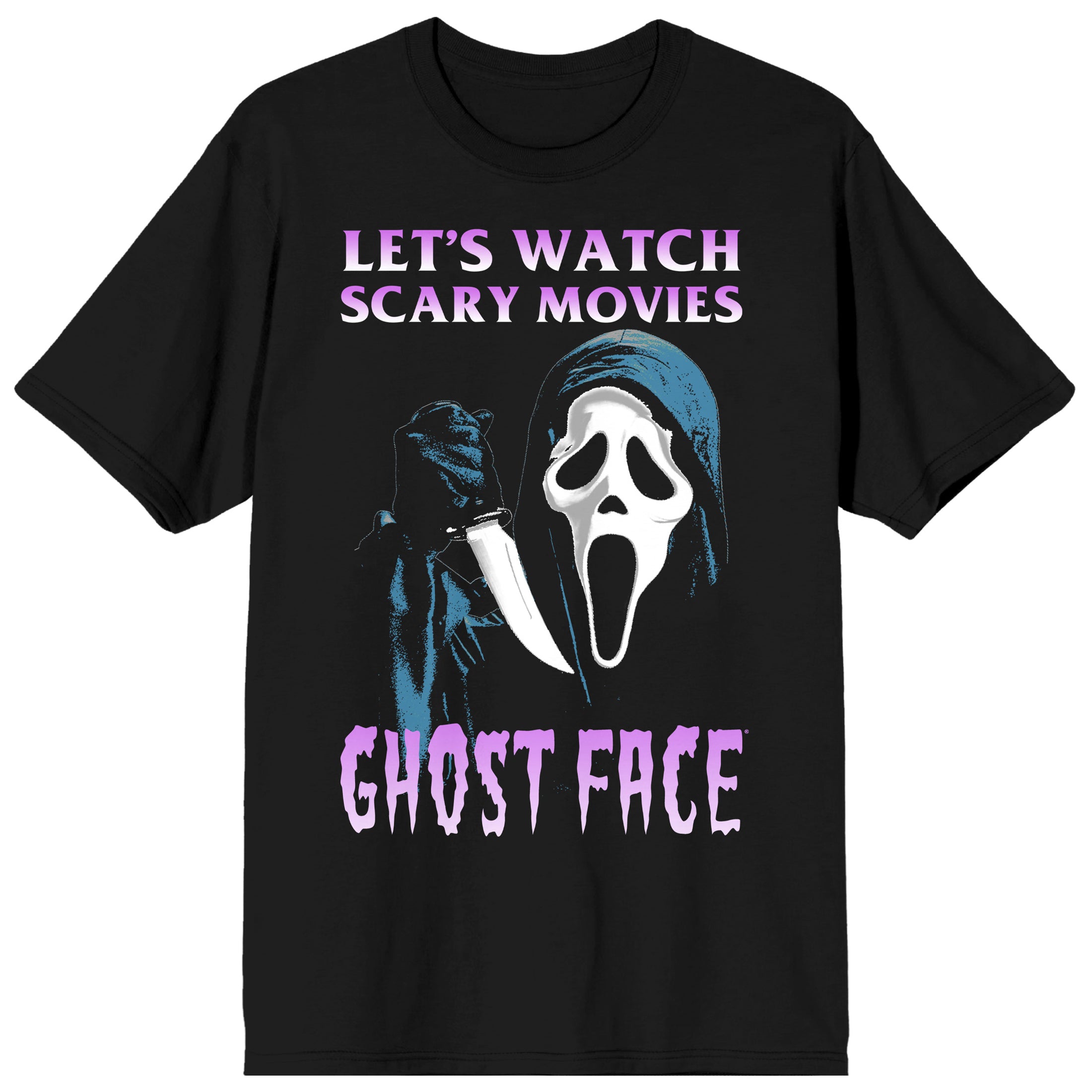 Ghost Face Killer Watch Scary Movies Men's Black T-shirt