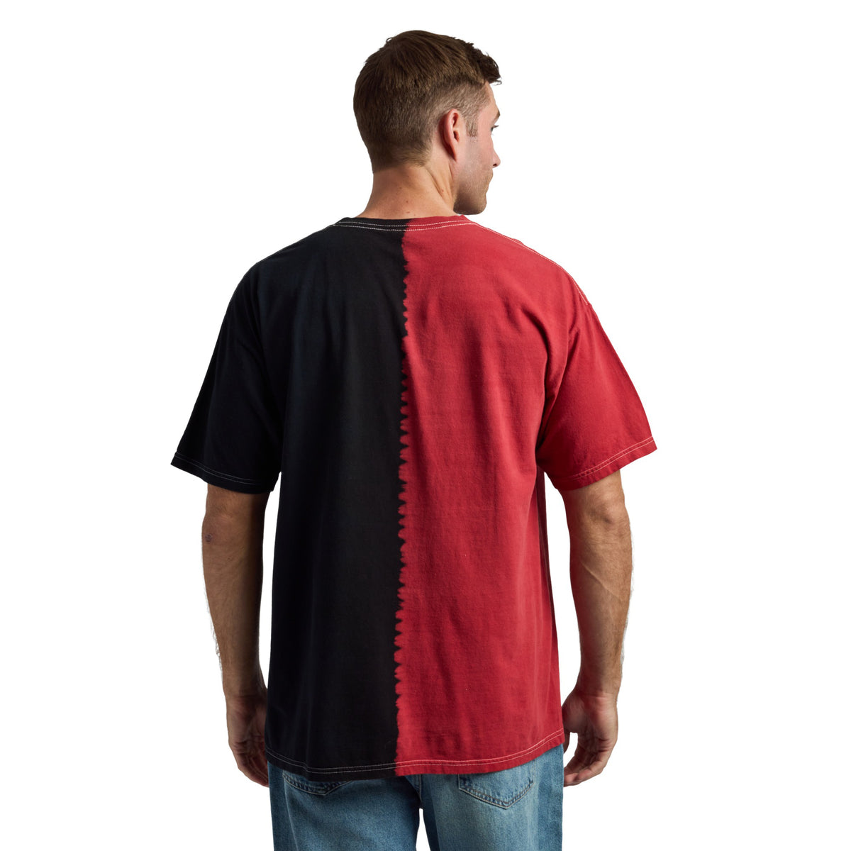 Naruto Shippuden Sasuke Akatsuki Split Dye Short Sleeve Tee