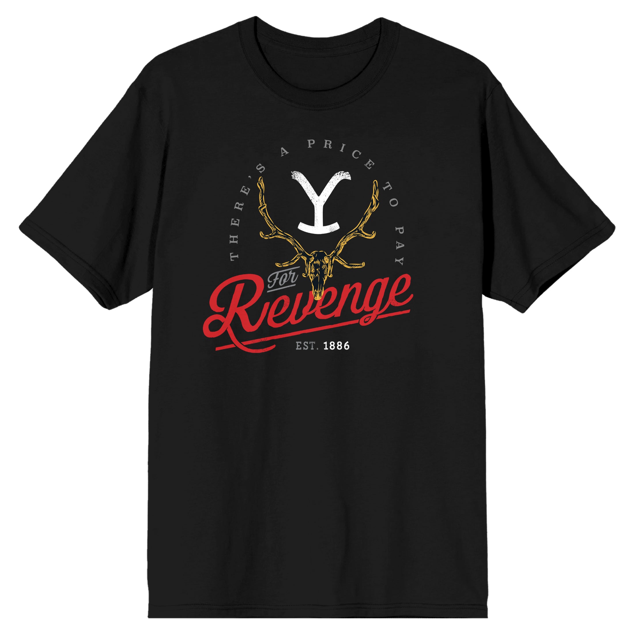 Yellowstone There's A Price To Pay For Revenge Men's Black Tshirt