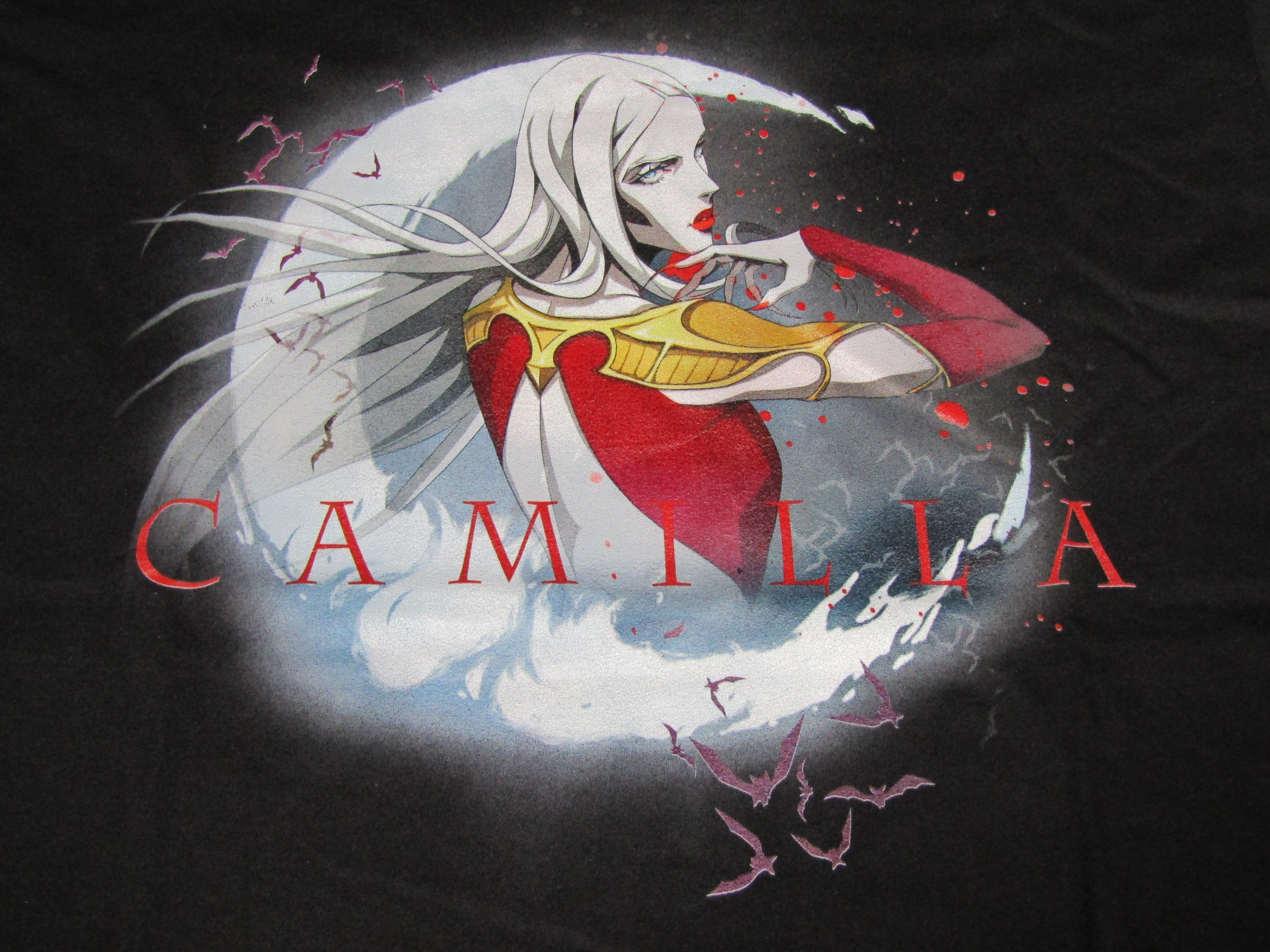 Castlevania Camilla Character Men's Black Graphic Tee