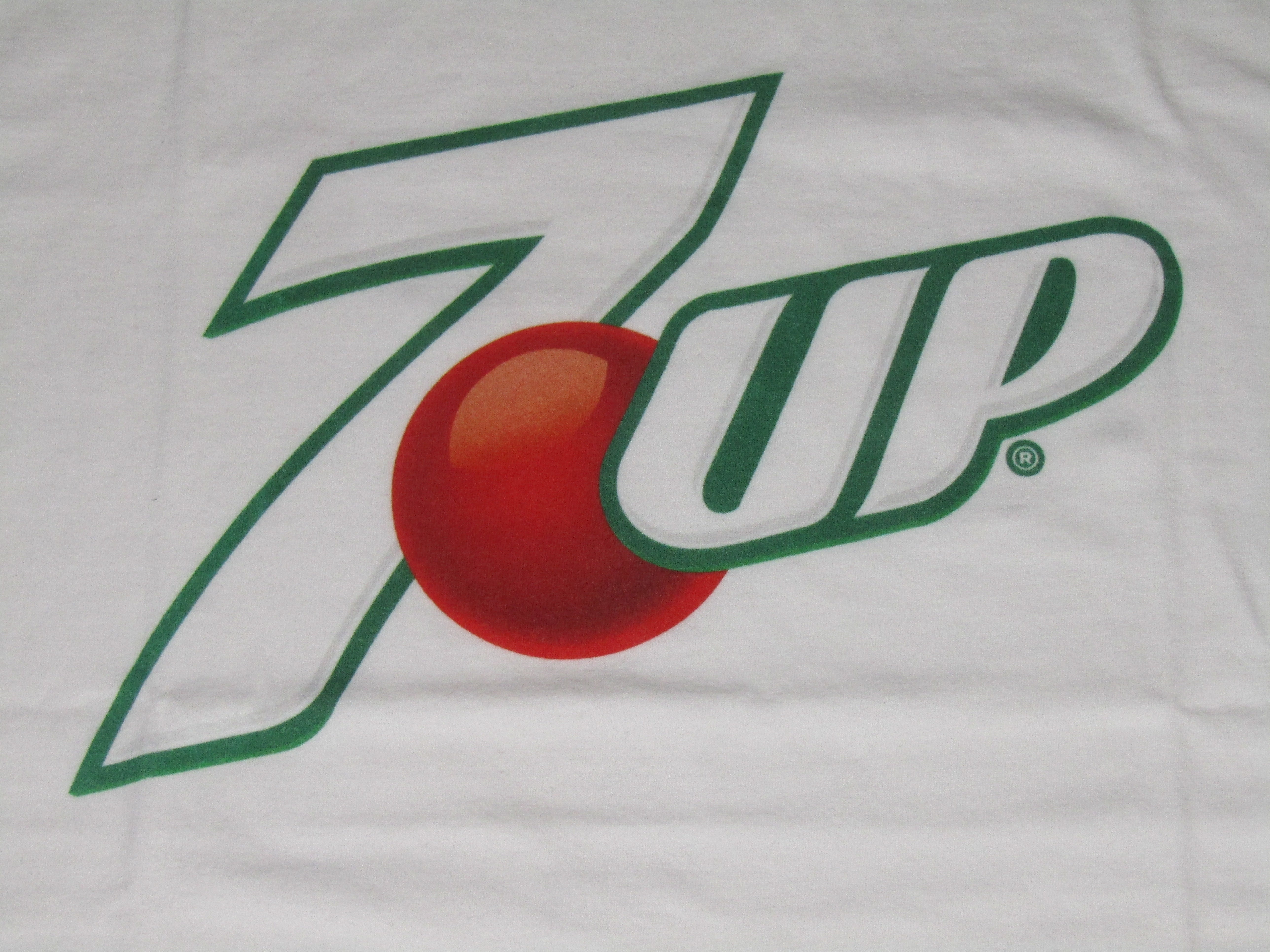 7UP Soft Drink Logo Men's White Tshirt