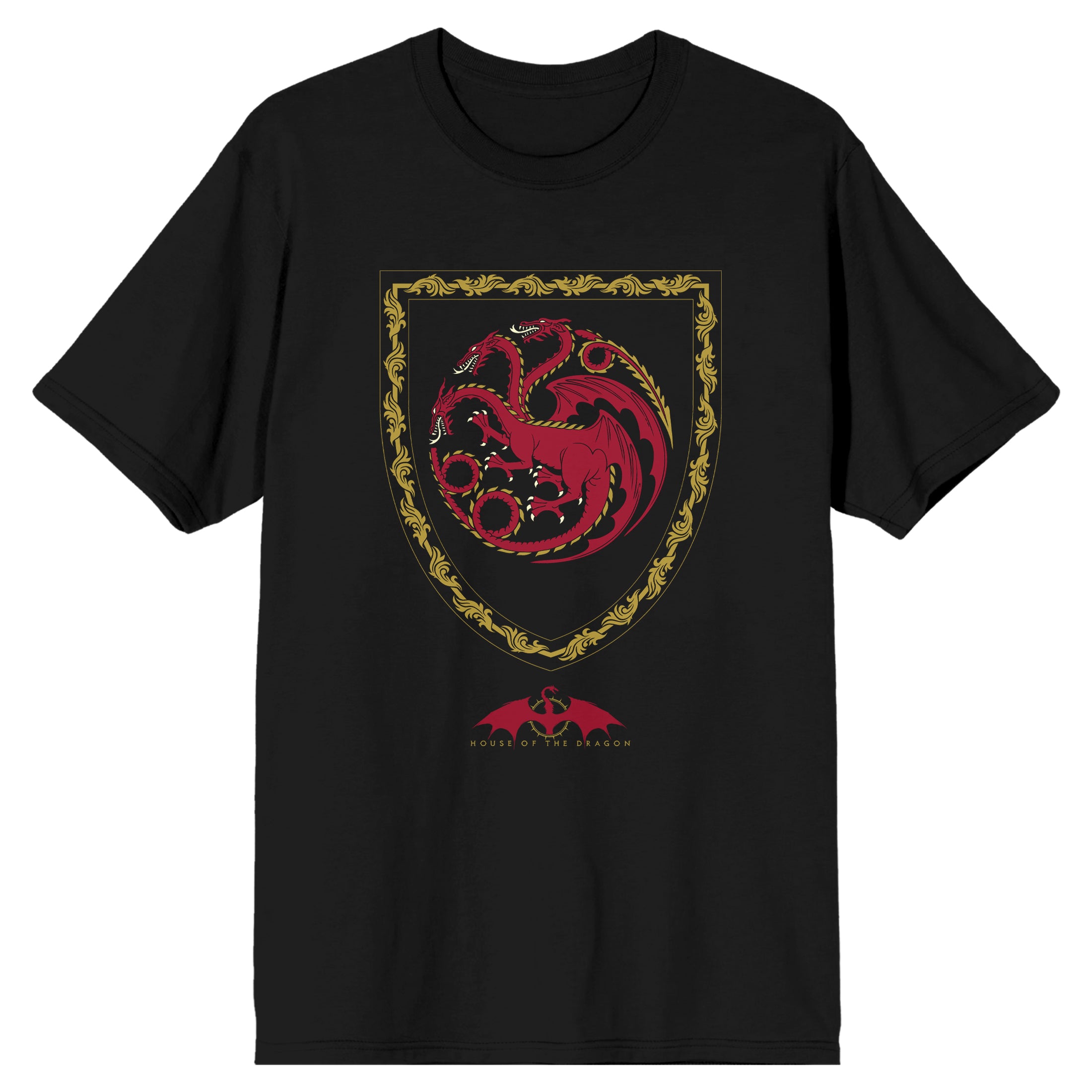 House Of The Dragon Targaryen Shield Men's Black T-shirt