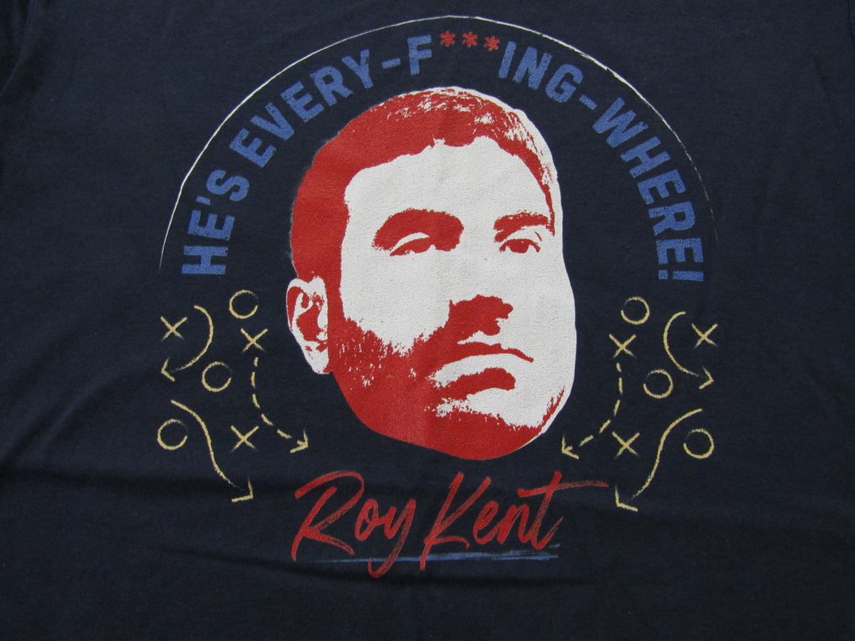 Ted Lasso Roy Kent Head He's Every-F***ing-Where Men's Navy Blue Graphic Tee