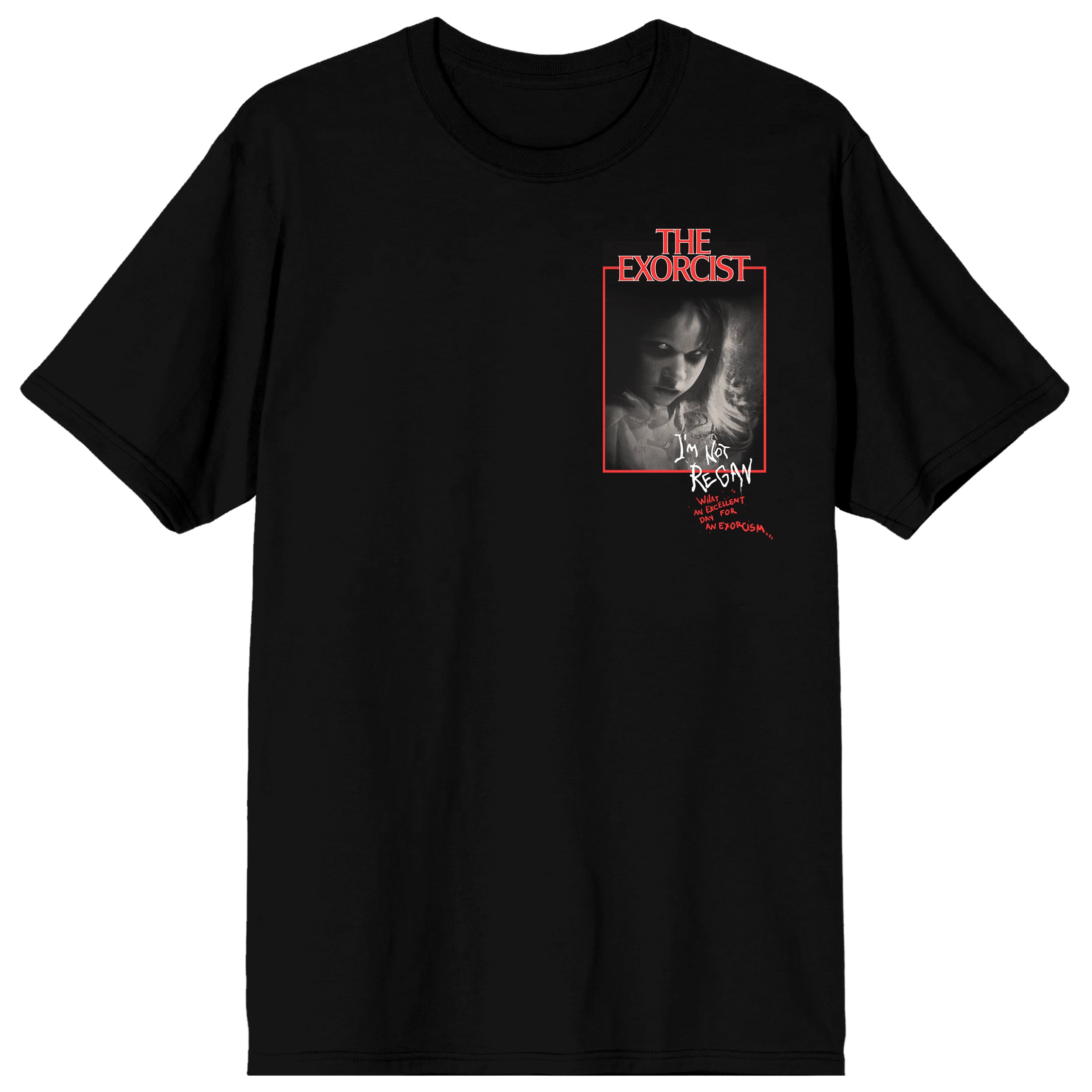 The Exorcist Possessed Regan Screengrab Crew Neck Short Sleeve Men's Black T-shirt