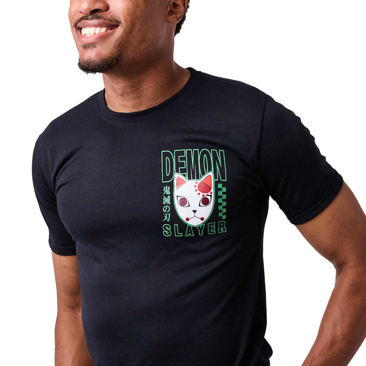 Demon Slayer Chachamaru Men's Black Short Sleeve Performance Dri-Fit Gym Tee