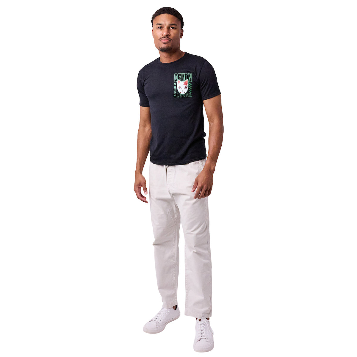 Demon Slayer Chachamaru Men's Black Short Sleeve Performance Dri-Fit Gym Tee