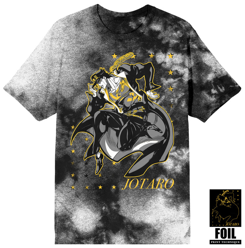 Jojo's Bizarre Adventure Jotaro Foil Short Sleeve Tee For Men