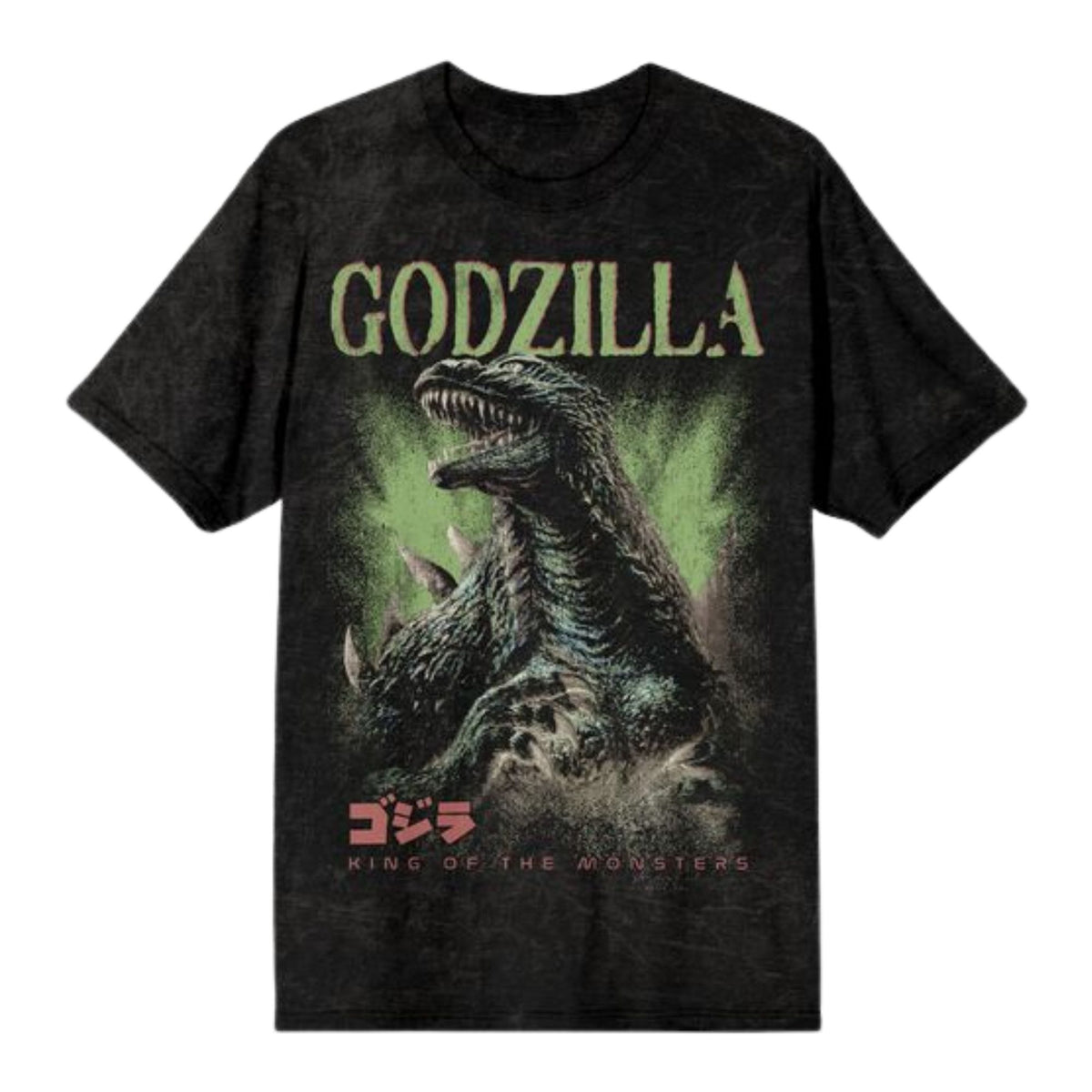 Godzilla King Of The Monsters Mineral Wash Tee For Men
