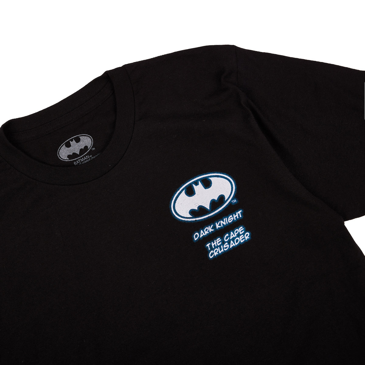 Batman Fighting Dragon Men's Black Crew Neck Short Sleeve T-shirt
