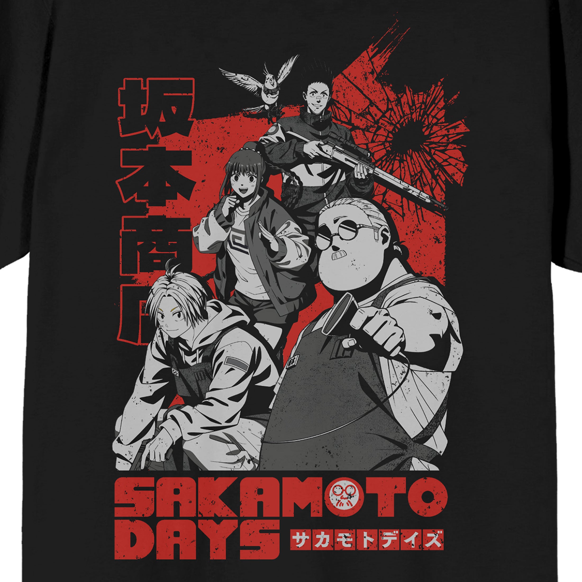 Sakamoto Days Favorite Characters Men's Black Short Sleeve Tee