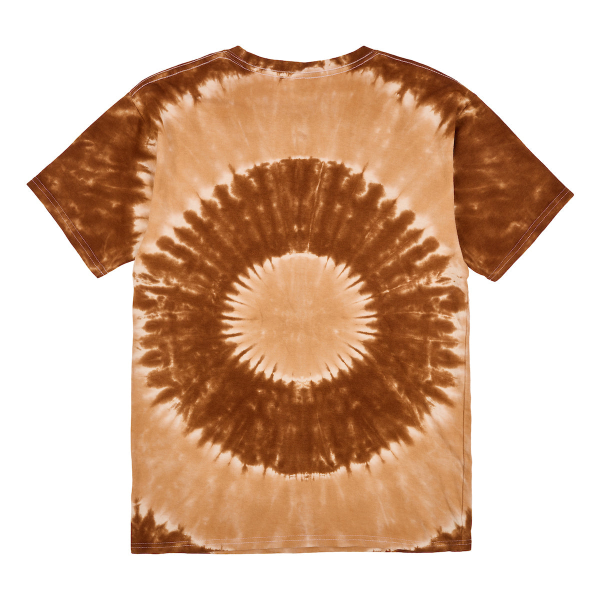 Five Nights At Freddy's Freddy Face Men's Brown Spiral Tie-Dye Crew Neck Short Sleeve T-shirt