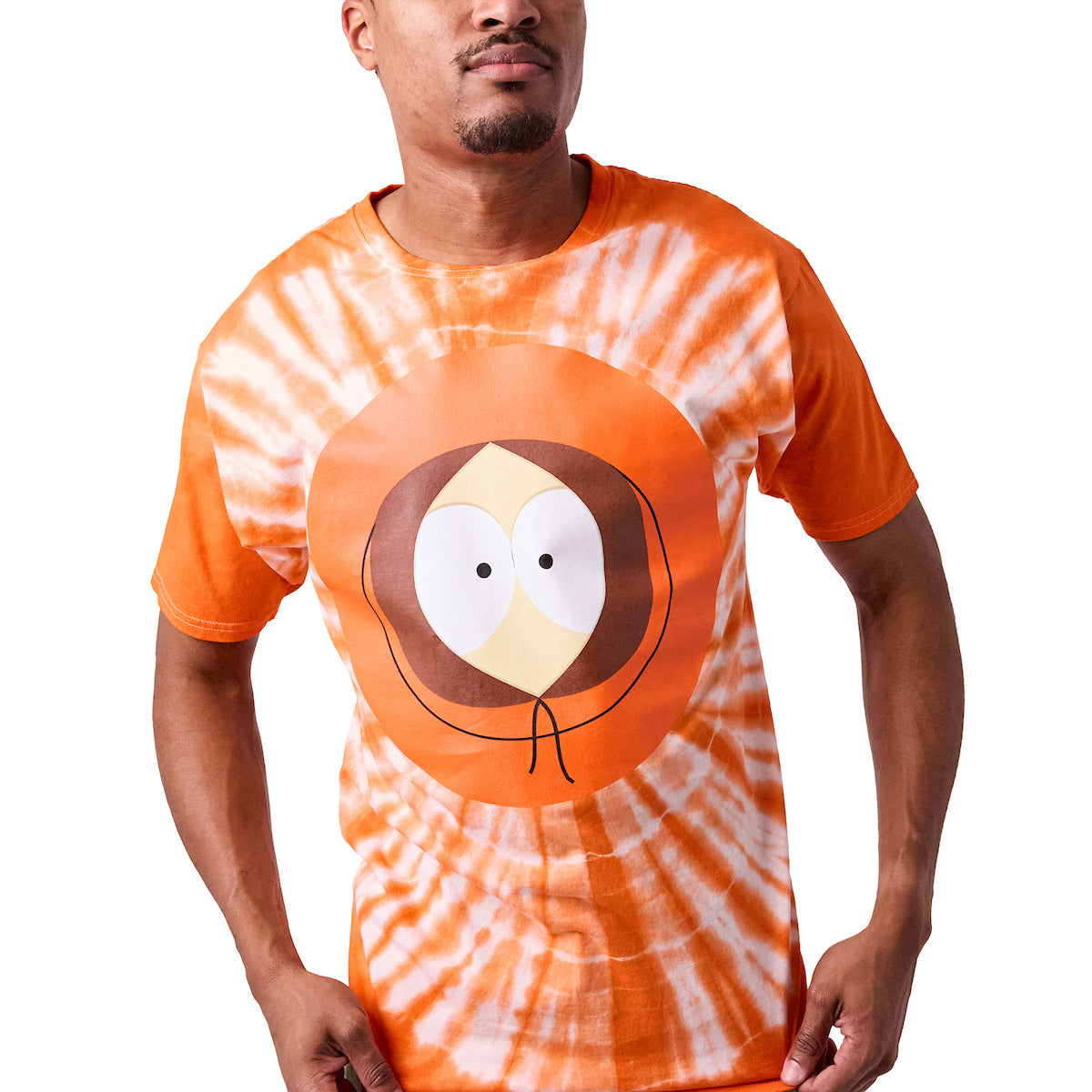 South Park Kenny McCormick Men's Orange Tie Dye Short Sleeve Tee