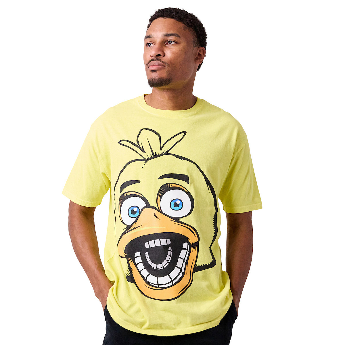 Five Nights at Freddy's Chica the Chicken Men's Yellow Short Sleeve Tee