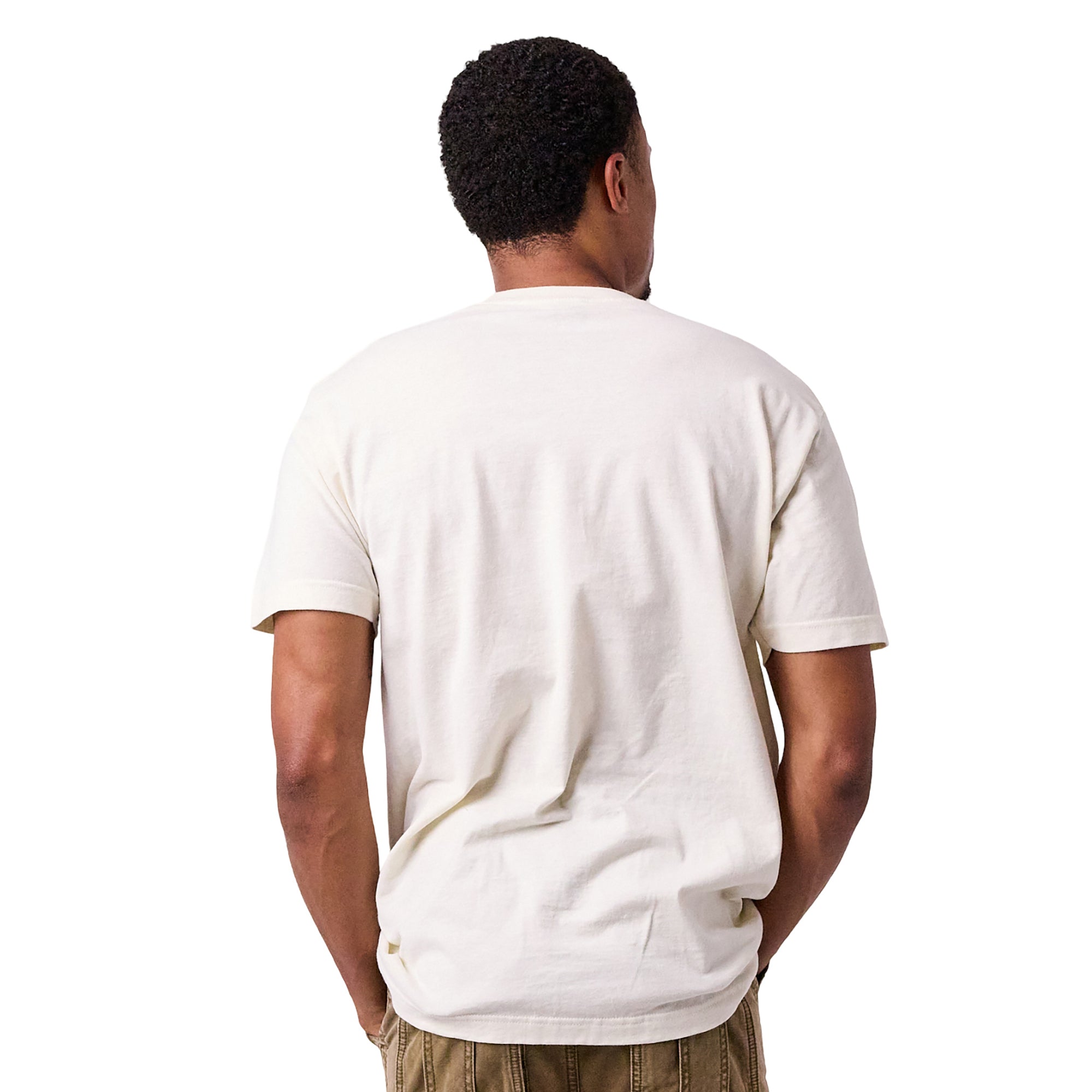 Stranger Things Call the Hawkins Hitmaker Oversized Men's Natural Short Sleeve Tee