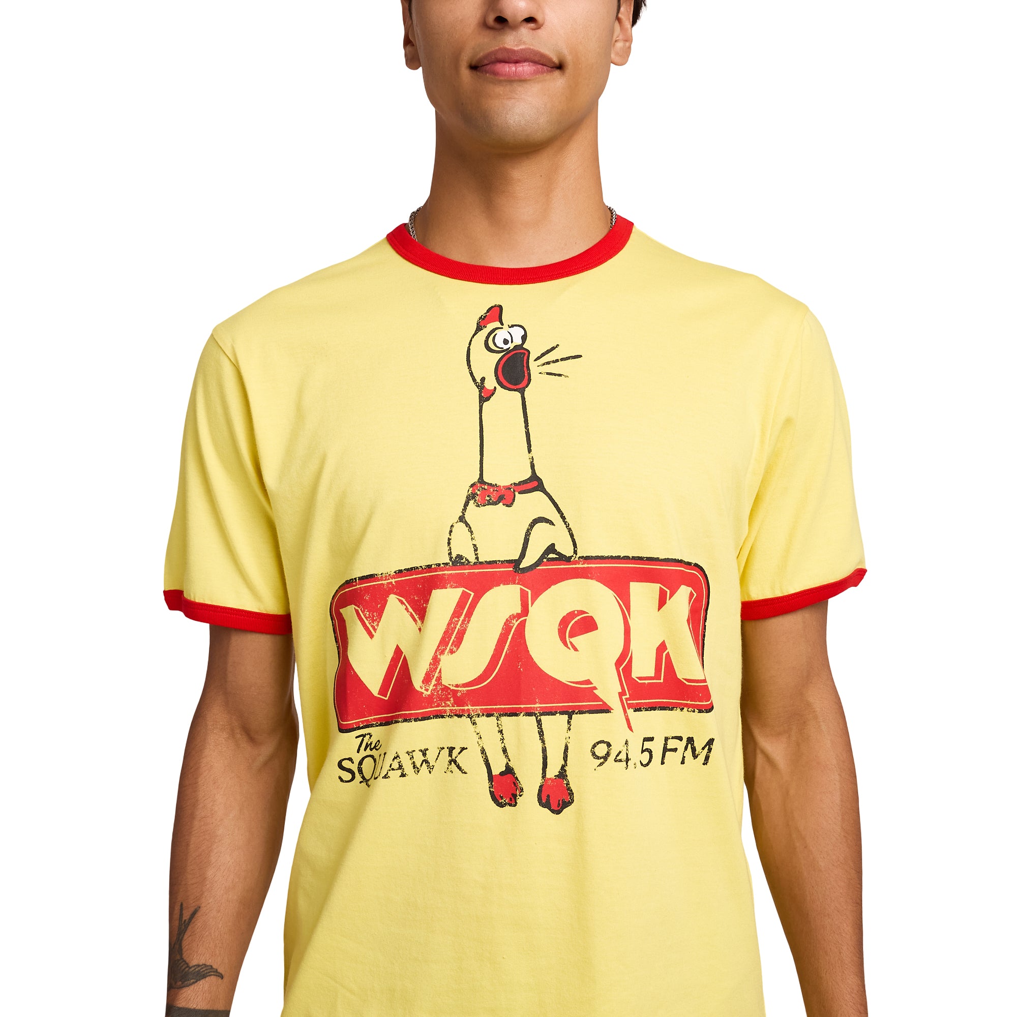 Stranger Things WSQK Men's Ringer Tee