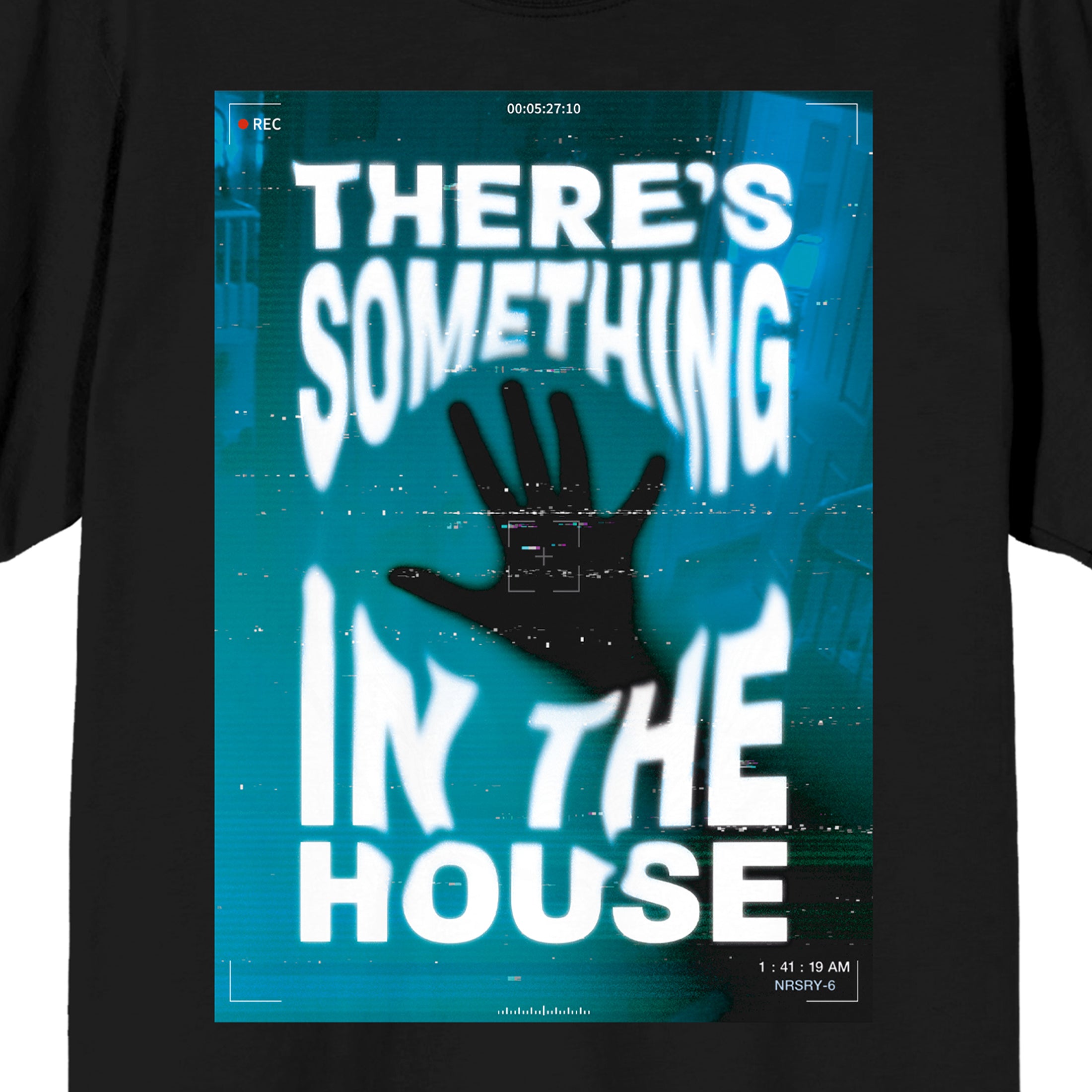 Paranormal Activity Hand Silhouette "There's Something In The House" Men's Black Short Sleeve Tee