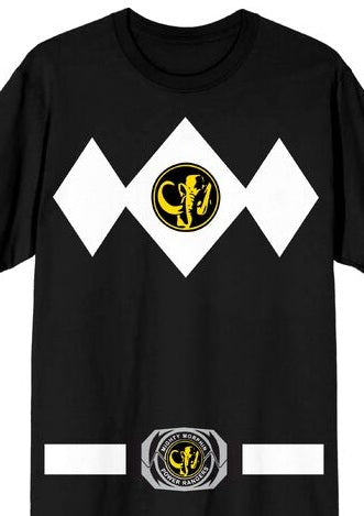 Power Rangers Blue Ranger Men's Blue Crew Neck Short Sleeve Cosplay Tee