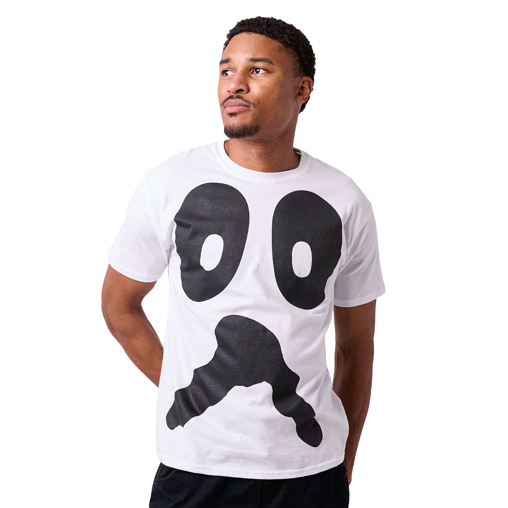 Ghost Halloween Costume Men's White Short Sleeve Tee