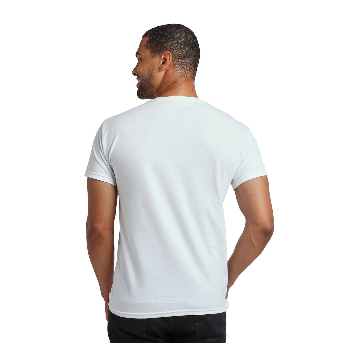 Friday The 13th Jason Photo Art Men's White Crew Neck Short Sleeve T-shirt