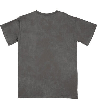 Coraline And Other Mother With Buttons on Men's Charcoal Mineral Wash Short Sleeve Tee