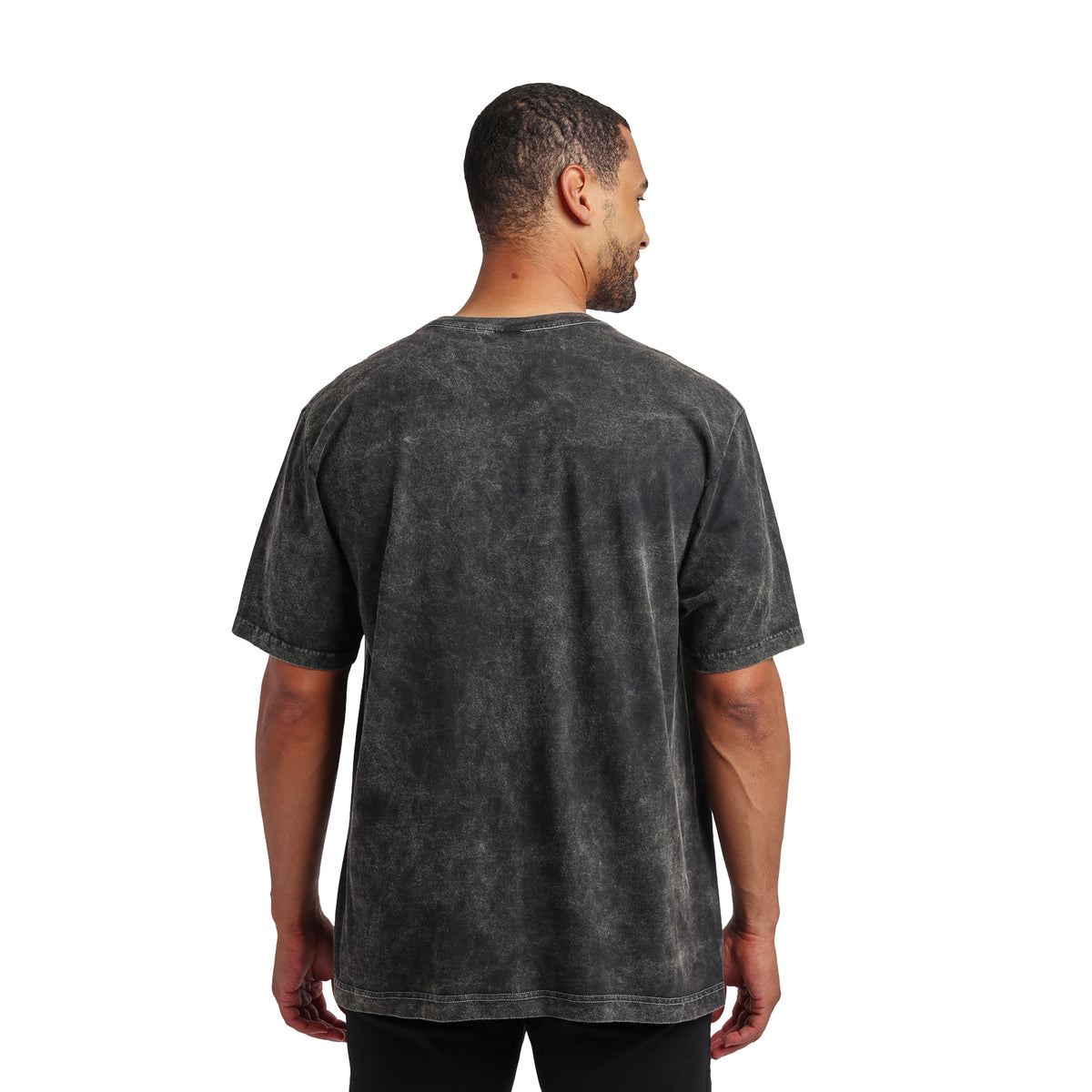 Coraline And Other Mother With Buttons on Men's Charcoal Mineral Wash Short Sleeve Tee
