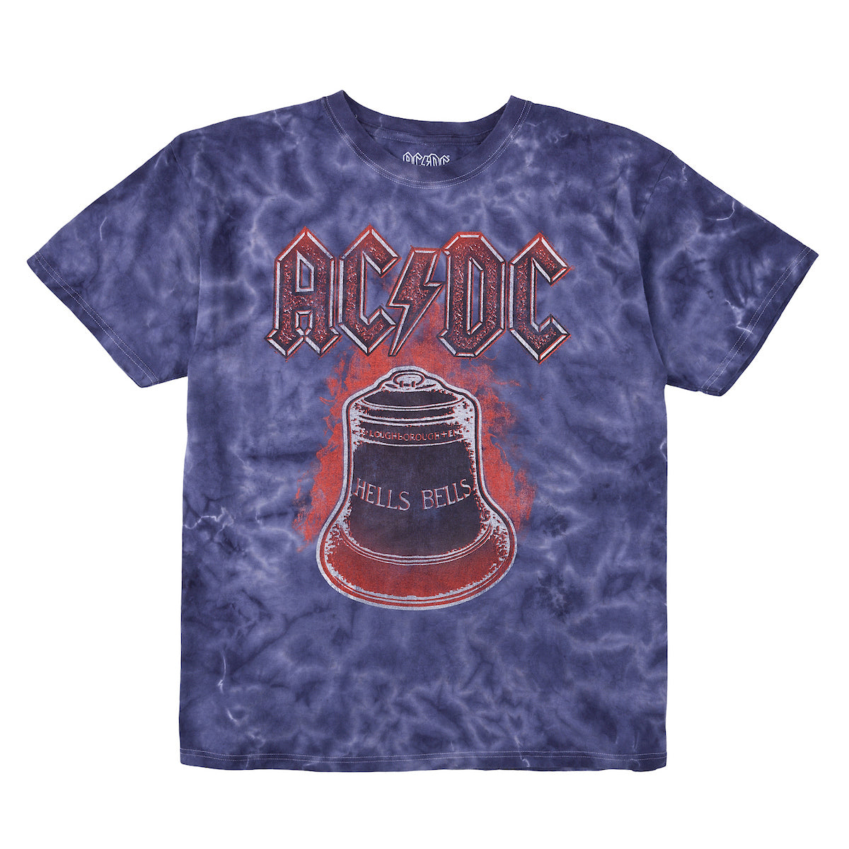 AC/DC Hells Bells Men's Purple Cloud Wash Short Sleeve Tee