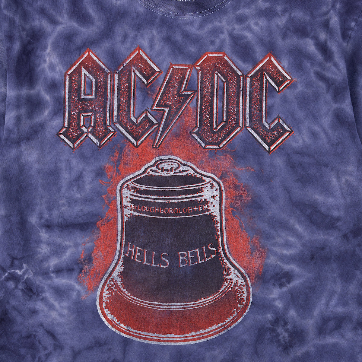 AC/DC Hells Bells Men's Purple Cloud Wash Short Sleeve Tee