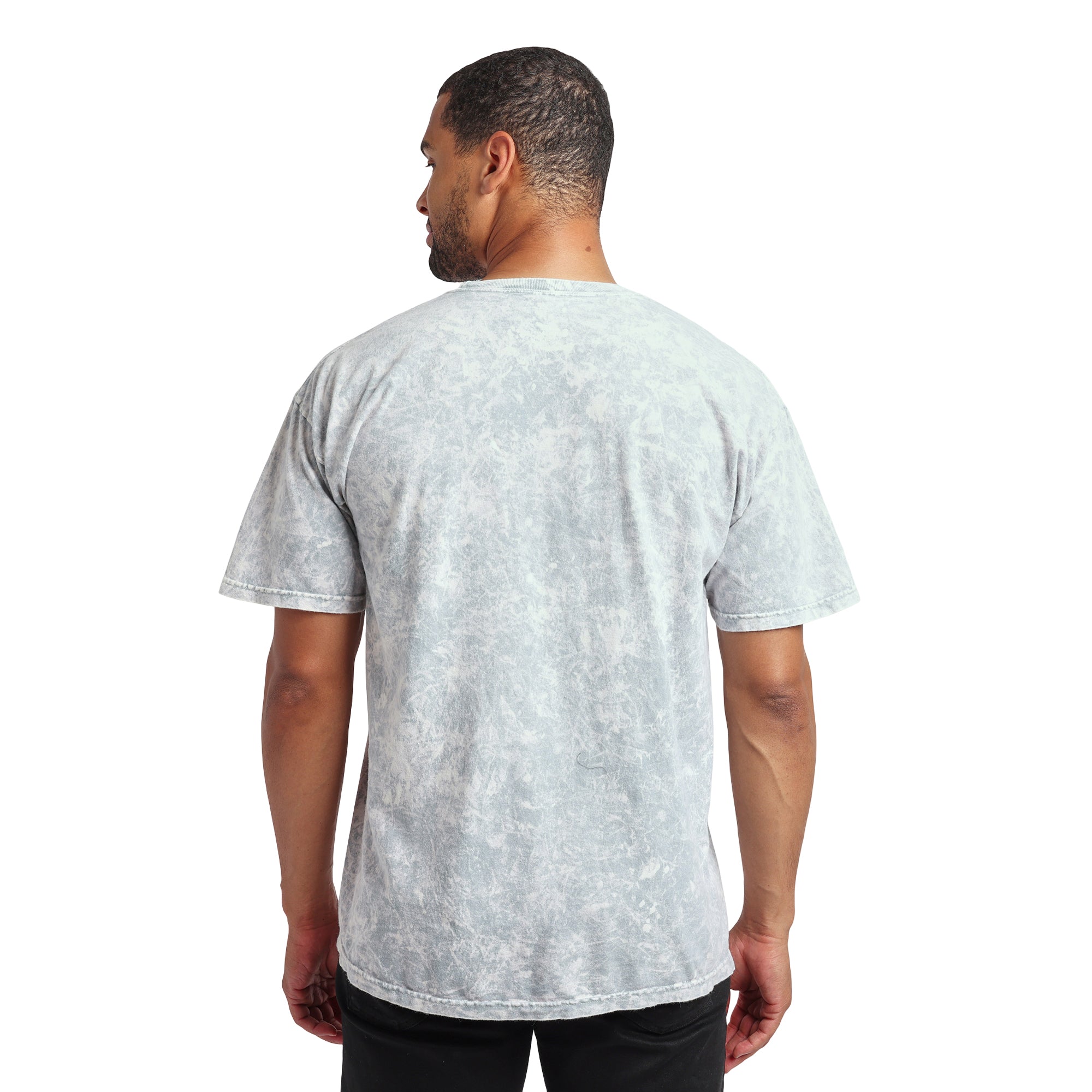 One Piece (Animated Series) Luffy Men's Gray Cloud Wash Short Sleeve Tee