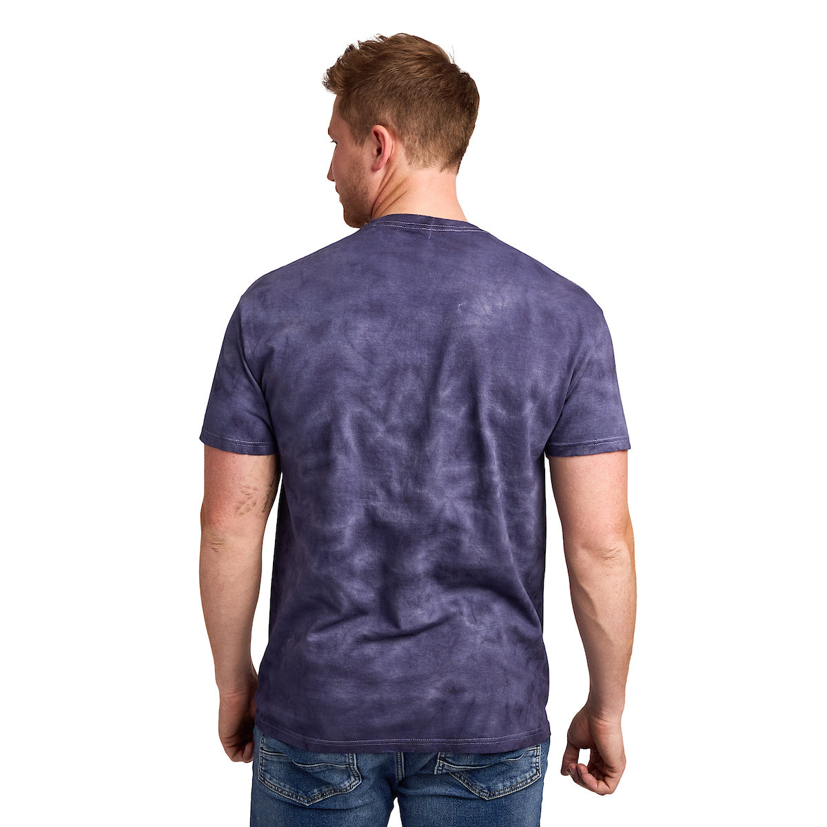 Pabst Blue Ribbon Original Men's Blue Crystal Wash Crew Neck Short Sleeve T-shirt