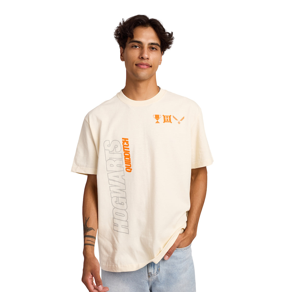 Harry Potter Hogwarts Quidditch Men's Tofu Crew Neck Short Sleeve T-shirt