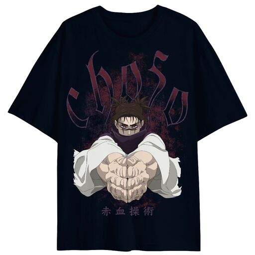JuJutsu Kaisen - Season 2 Oversize Choso With Metallic Ink on Men's Navy Short Sleeve Tee