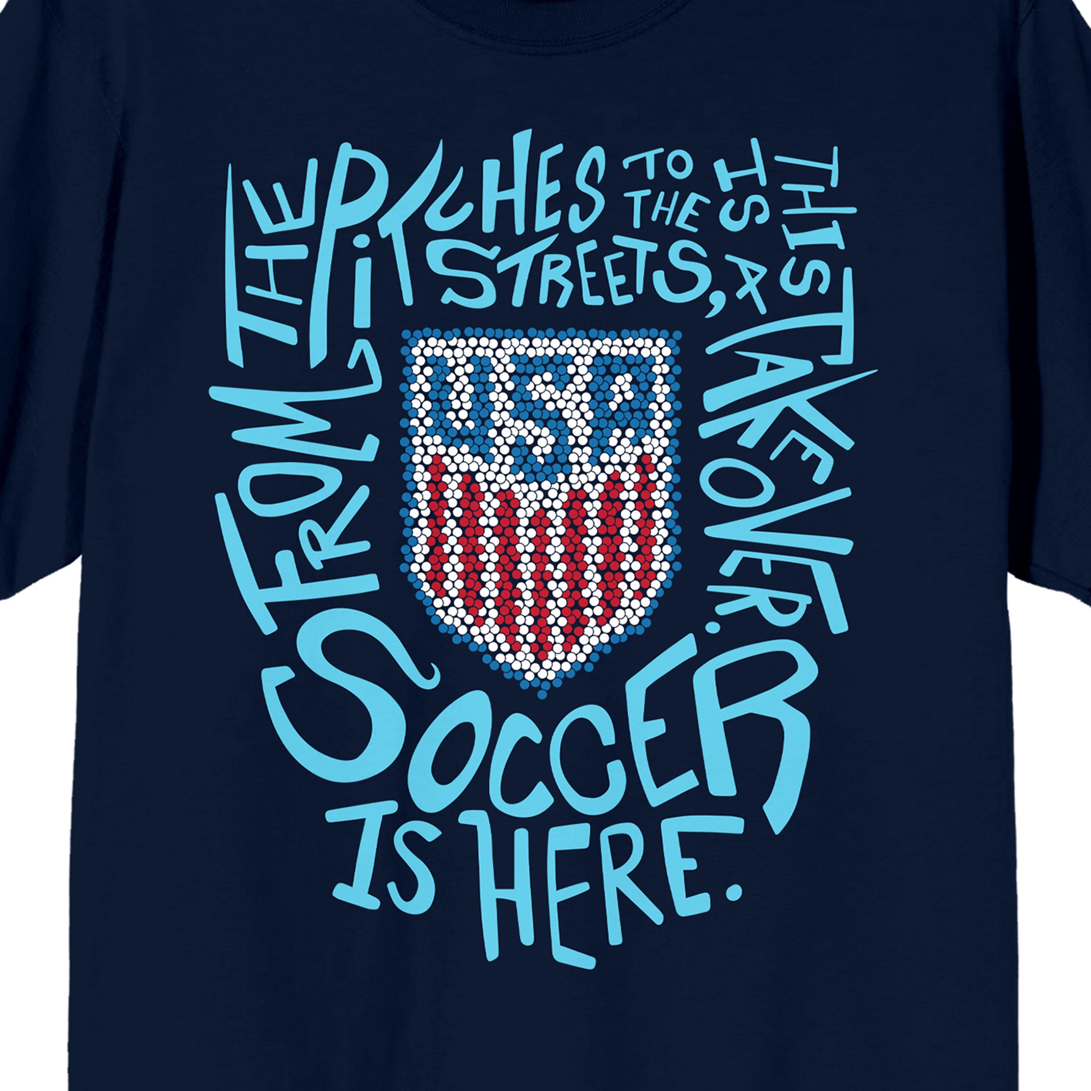 USSF Team USA Una Nacion Un Equipo Men's Navy Blue Short Sleeve Tee