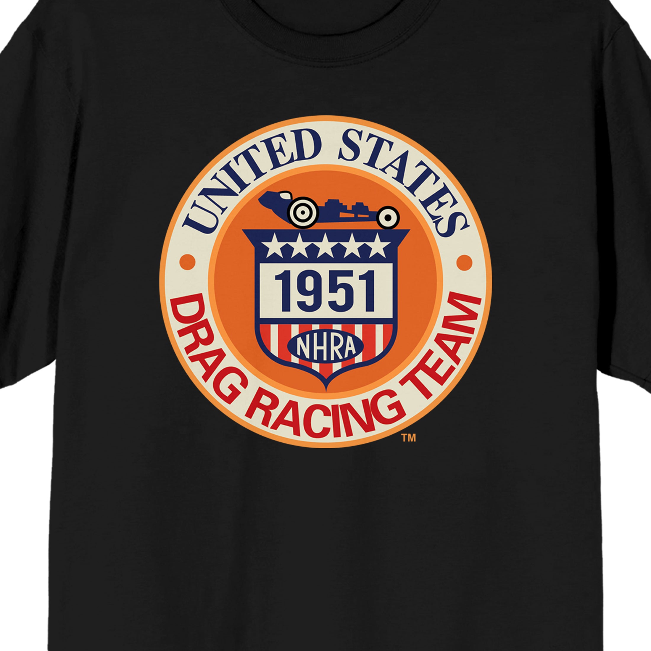 National Hot Rod Association NHRA Speed for All Adult Black Short Sleeve T-Shirt