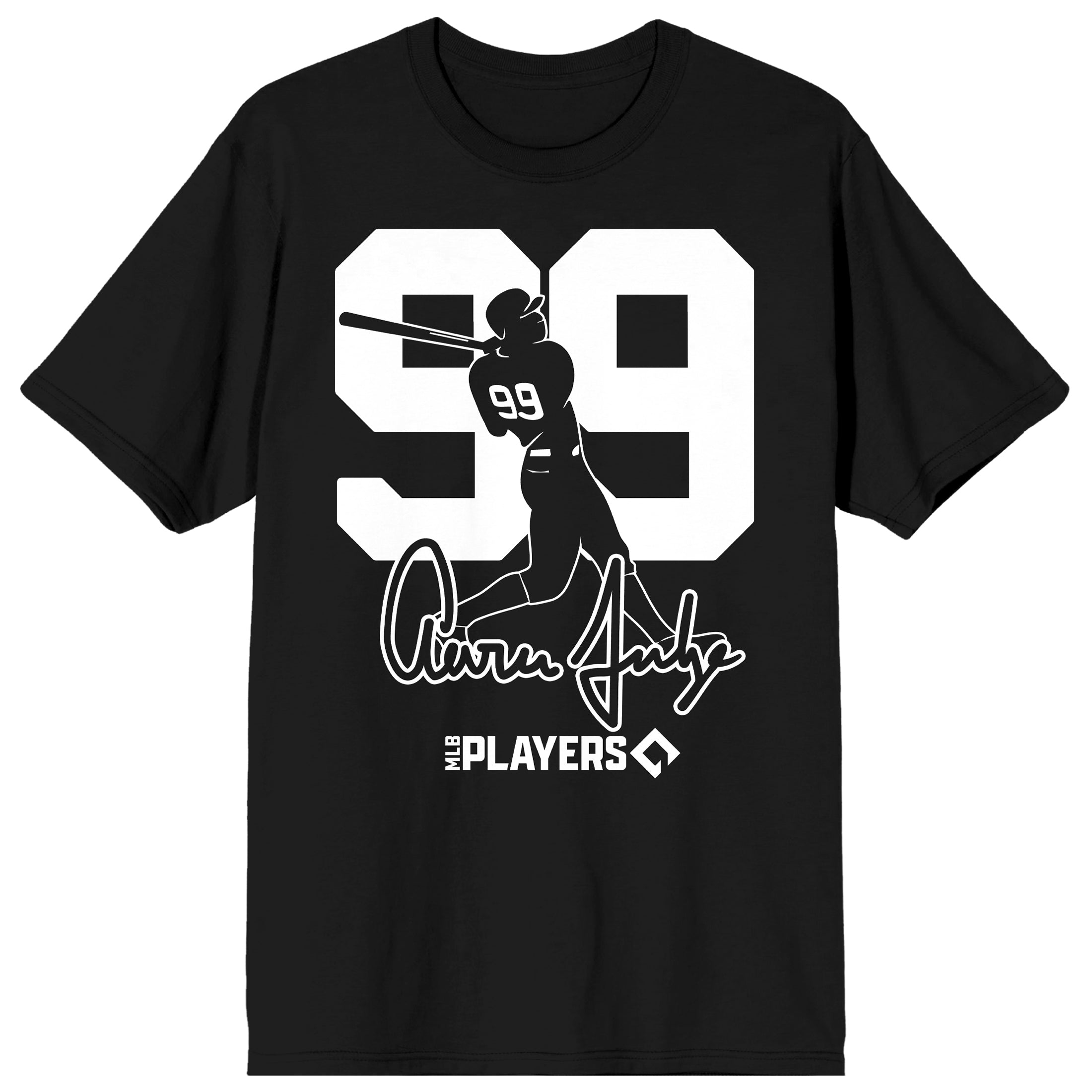 Aaron Judge Players #99 Men's Black Crew Neck Short Sleeve T-Shirt